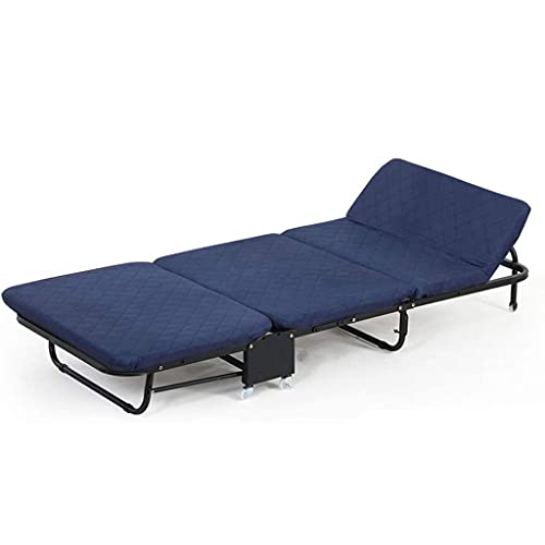 Cama plegable Oficina individual Pausa para el almuerzo Cama Siesta Hogar 3 Cama de esponja plegable Camping al aire libre Cama de campamento Fundas para muebles de patio (Color: B, Tamaño: 65cm)