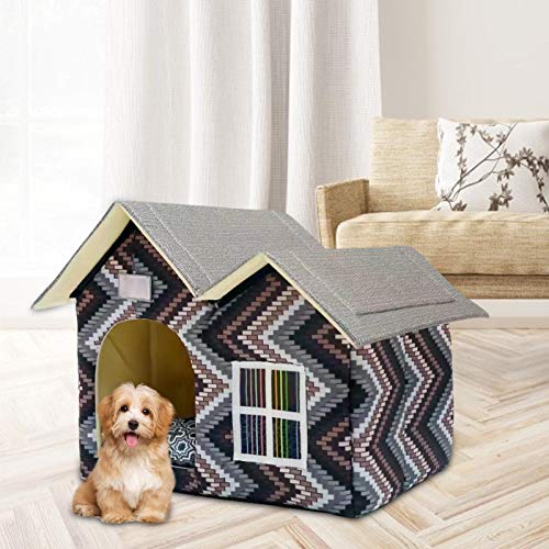 Casa Para Perros, Casa Para Gatos, Caseta Impermeable Para Perros, Casa Para Mascotas Resistente A La Intemperie, Casa Para Perros Interior Al Aire Libre Refugio Para Cachorros Fácil De Montar