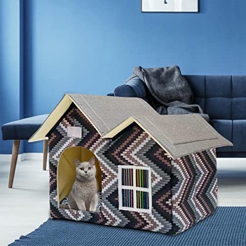 Casa Para Perros, Casa Para Gatos, Caseta Impermeable Para Perros, Casa Para Mascotas Resistente A La Intemperie, Casa Para Perros Interior Al Aire Libre Refugio Para Cachorros Fácil De Montar