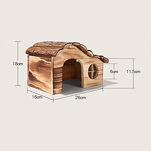 Casas de erizos para jardín, resistente al agua, con olas de madera, caja de refugio, estación de alimentación de erizos, refugio de hibernación, verano, invierno, dormitorio, casa de animales pe