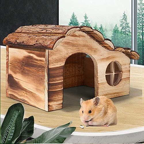 Casas de erizos para jardín, resistente al agua, con olas de madera, caja de refugio, estación de alimentación de erizos, refugio de hibernación, verano, invierno, dormitorio, casa de animales pe