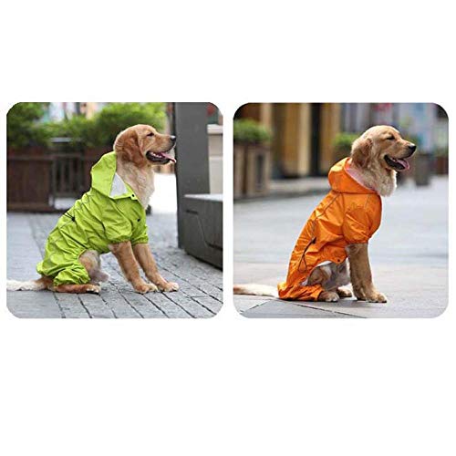 Chubasqueros Para Perros Impermeable Grande Para Perros Ropa De Golden Retriever Con Capucha Disfraces De Abrigo De Lluvia Para Perros Grandes Y Medianos Mono Impermeable Para Labrador-Green_Xl