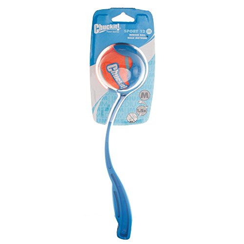 Chuckit Sport 12bolsillo bola lanzador mediano 30cm Perro Juguete Flotante Bola Lanzador