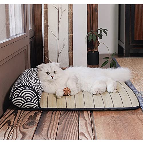 Colchoneta de Enfriamiento para Mascotas Colchoneta para Dormir Resistente a Las Mordeduras de Verano Arena para Dormir, Colchón de Enfriamiento para Perros,B(65 * 45cm)