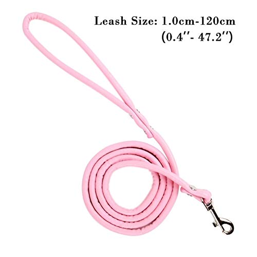 Cuerda Smll 1 PC Suave De Productos For Mascotas Perro De Cuero Correas 120cm Correa De Perro Entrenamiento Del Animal Doméstico Del Perrito De Caminar Correa Material Liso Fácil De Limpiar