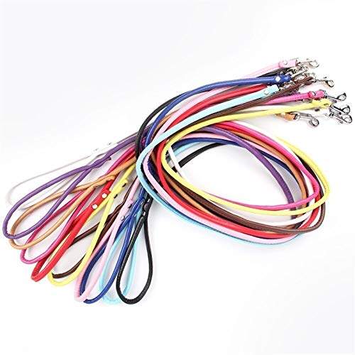 Cuerda Smll 1 PC Suave De Productos For Mascotas Perro De Cuero Correas 120cm Correa De Perro Entrenamiento Del Animal Doméstico Del Perrito De Caminar Correa Material Liso Fácil De Limpiar