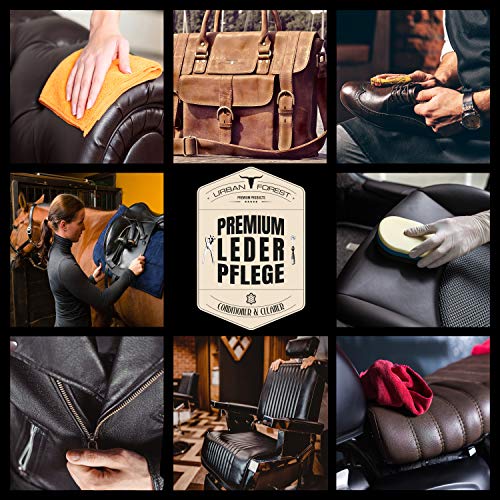 Cuidado de piel para coche muebles chaqueta ropa de moto bolso piel de sofá zapatos sillín para caballos grasa de cuero bálsamo de piel cera de abeja y aceite de aguacate Urban Forest