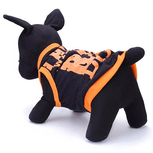dragonaur-home decor Chaleco de verano para mascotas con letras grandes, impresas, perros, gatos, camiseta deportiva, ropa para cachorros pequeños y medianos L