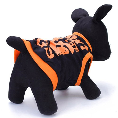 dragonaur-home decor Chaleco de verano para mascotas con letras grandes, impresas, perros, gatos, camiseta deportiva, ropa para cachorros pequeños y medianos L