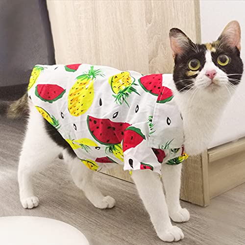 dragonaur-home decor Ropa para mascotas adorable perros gatos camiseta de algodón fácil de llevar, compatible con al aire libre L