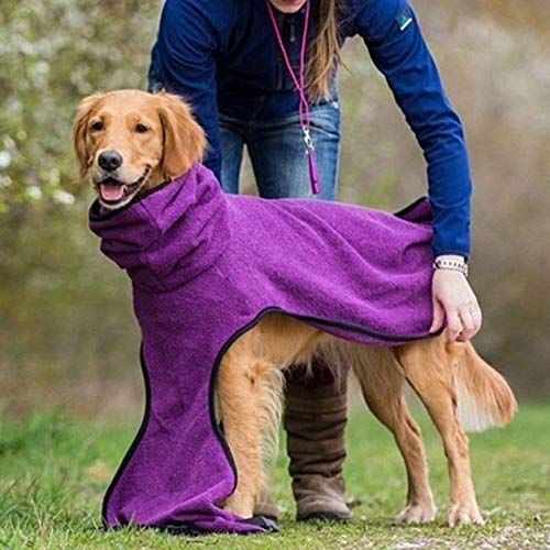 Dswe Ropa para Mascotas Velvet Fleece Golden Retriever Perro Ropa Gruesa y cálida Suministros para Mascotas