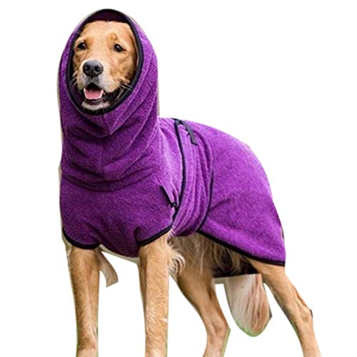 Dswe Ropa para Mascotas Velvet Fleece Golden Retriever Perro Ropa Gruesa y cálida Suministros para Mascotas
