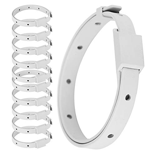 EVTSCAN 10 Piezas para Mascotas, Perros, Gatos, depulización Externa, expulsión de parásitos, Collar de prevención de pulgas, Suministro