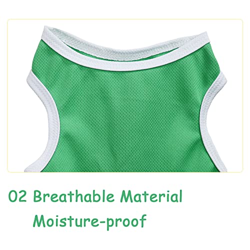 Foern 5 Unids/Set Camiseta de Baloncesto de Fútbol para Perros, Camiseta Deportiva Elástica Suave y Transpirable, Chaleco para Mascotas para Perros Pequeños,Multi,L:45cm/17.7in