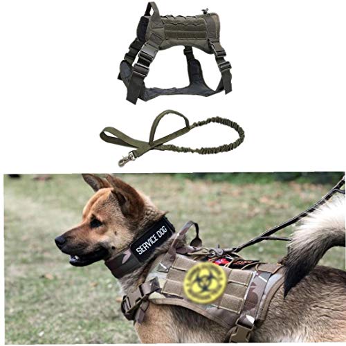 Formación del arnés del Perro Correa de Perro Correa Sin Tirando del Chaleco del Chaleco de Trabajo Pesado Control fácil para el Animal doméstico Verde L para Familiar Animales