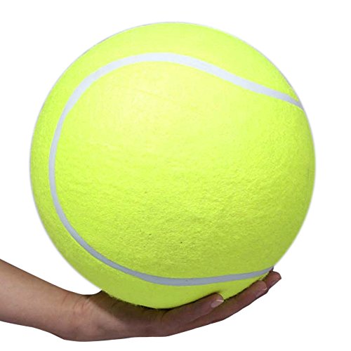 FUNCOCO Pelota de Tenis, Pelota de Tenis Gigante 24 CM Juguete para Mascotas Signature Jumbo Pelota de Tenis Grande