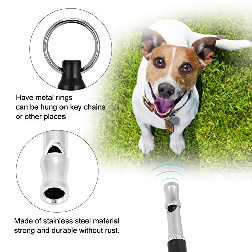 Germerse Silbato para Perros, Acero Inoxidable, plástico, Duradero, Silbato para Entrenamiento de Mascotas, para Dejar de ladrar, Recordar Entrenamiento, Entrenamiento para Gatos, obediencia,