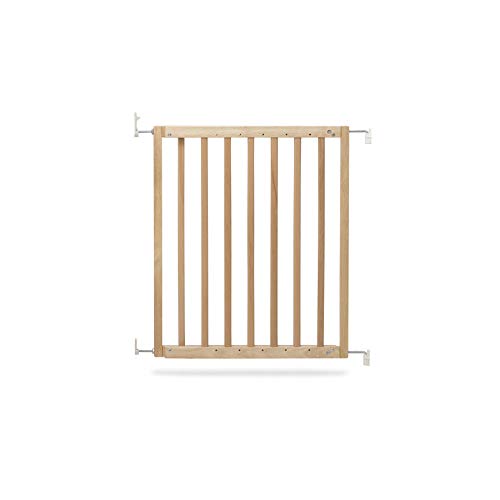 Geuther 2710 NA - Rejilla de seguridad para puertas y escaleras de madera natural 2710, para atornillar, sin barreras, para aberturas de 63, 5-105, 5 cm, marrón, 3,81 kg
