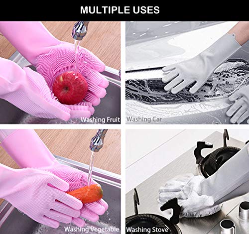 Guantes de aseo de mascotas para baño y depilación, cepillo de champú de baño para perros y gatos, guante de silicona suave y duradero para mascotas ducha como caballo, perro y gato