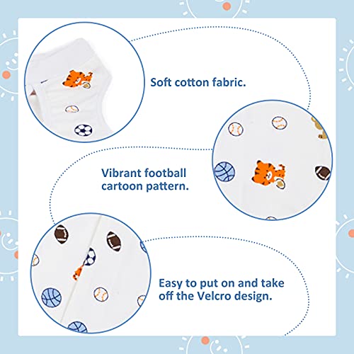 HACRAHO Traje de Recuperación de Gato, 1 Paquete de Ropa de Recuperación Quirúrgica para Mascotas de Fútbol, Camiseta Protectora Transpirable para Perros Y Gatos, Circunferencia del Pecho 15.35"