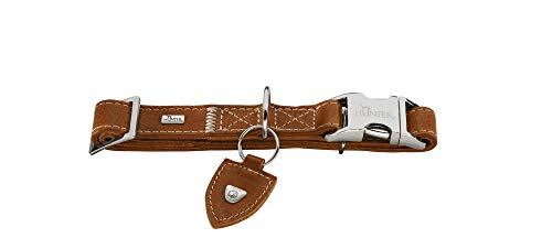 HUNTER Collar de Entrenamiento Tara ALU-Strong, L Juchten Cuero, coñac