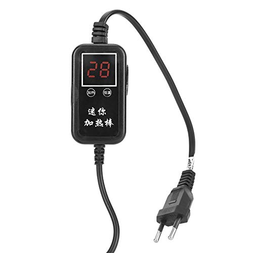 Hztyyier Calentador de Acuario Varilla de Calentamiento electrónico Inteligente Tanque de Peces Calentador de Agua de Temperatura Constante Calentador Sumergible para Agua Dulce y Salada(50w)