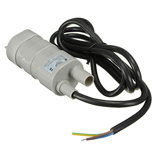 ibasenice Bomba de Agua Sumergible Mini 12V CC Bomba Sumergible Bomba de Barco Bomba de Agua Dulce 10L/ M 5M Elevación para Fuentes Estanque de Acuario Pecera-Gris