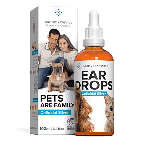 Institut Katharos Gotas limpiadoras de Ojos para Gatos y Perros - Plata coloidal 100% Natural 100ml
