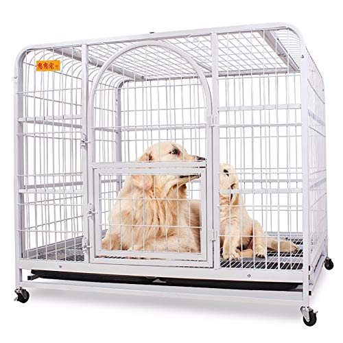 Jaulas Para Perros Perro pequeño, medianas perro, perro grande, perro Alaska, pastor alemán, la jaula del animal doméstico, 100 kg de soporte de cargas, Claraboya Diseño, Anti-mordedura, con bandeja