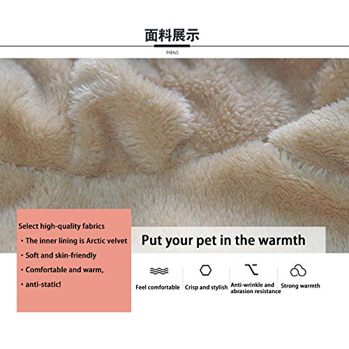 JKGHK Abrigo De Invierno Cálido Polar Grande para Perros, Más Sudadera De Terciopelo para Otoño E Invierno, Disfraces para Perros, Golden Retriever, Alaska, Ropa para Perros,Azul,36