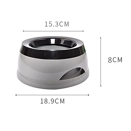 Justmysport Travel Refresher Bebedero de Viaje de 750 ml para Perros Comedero para Mascotas Práctico Water Bowl de Viaje Cuenco de Agua, Bebida para Mascotas NO Fugas NO Vibraciones Color Gris
