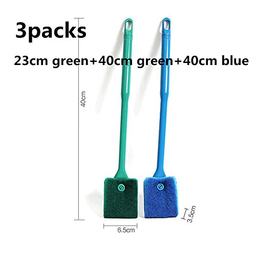 JZTRADING Limpiador De Pecera Limpiador De Grava para Pecera Accesorios para Peceras Tropicales Limpiador De Grava Kit De Limpieza para Pecera De Acuario 3pcs
