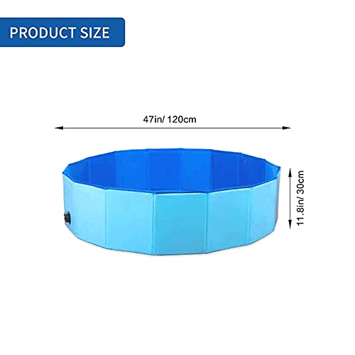 KELIVOL - Suministros para mascotas plegables de plástico para mascotas, mini piscina plegable para perros, gatos, bañera, piscina para niños, piscina de plástico duro para niños y mascotas
