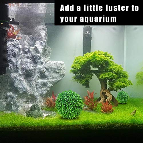 KKPLZZ Bolas de Musgo, Bolas de Musgo Verde Vibrante, Hermosas Plantas acuáticas vivas de bajo Mantenimiento, Ideal para Guppies, moluscos y Peces Cola de Espada, Paquete de 3