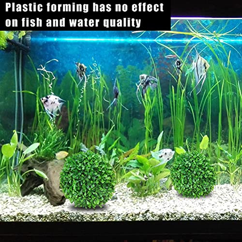 KKPLZZ Bolas de Musgo, Bolas de Musgo Verde Vibrante, Hermosas Plantas acuáticas vivas de bajo Mantenimiento, Ideal para Guppies, moluscos y Peces Cola de Espada, Paquete de 3
