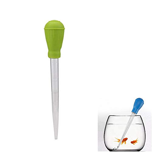 KUOZEN Acuarios Accesorios Aspirador Acuario Vidrio del Acuario de Limpieza Limpiador de Grava para pecera Accesorios de pecera Tropical Green