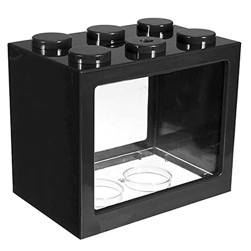 laoonl 2022 Mini Acuario con luz Escritorio Acuario Reptiles Box Terrario para Piscis Insectos Tortuga Microspaisajes