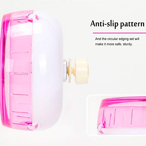 LDYQ Rueda para Hámster, 2 pcs Rueda para Hámster para Mascotas de Súper Silencioso,Transparente Rueda de Cinta de Correr con Diseño Aerodinámico Giratorios Silenciosos para Ratones, Ratas, Gerbil