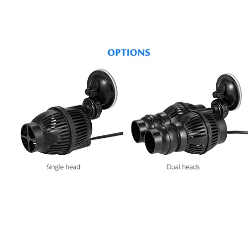 Lechnical 792GPH Sumergible Acuario Wave Maker Susurro silencioso Pecera Powerhead Bomba de Onda con Ventosa para Acuario de Agua Dulce