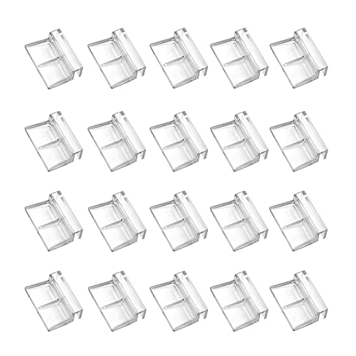 Liekadijiae 20 Soporte de Cubierta para Acuario, Soporte de Pecera Clips, Soporte Acrílico para Acuario, para Acuario Sin Montura (6 mm)
