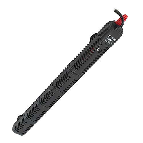 Liyes Varilla De Calentamiento para Pecera, Calentador Sumergible De Acuario EU 220V Ajustable para Agua Dulce para Agua De Mar(HX-936 con Cubierta Protectora 300W)