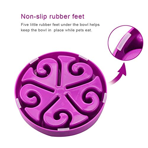 LOFAMI Comederos Anti-desbordamiento Alimentador Lento para Perros Bloat Stop Tazones de Comida para Perros Laberinto Antideslizante Cat Dog Pet Bowls Pet Fun Feeder Bowls Platos para Perros
