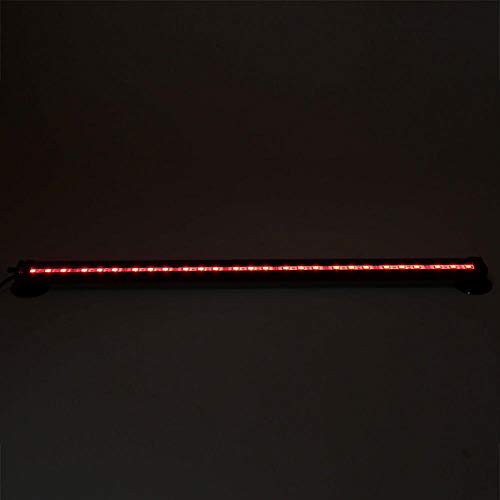 Luz de burbuja para pecera, luz LED subacuática para acuario de 16 cm con control remoto, kit de luz impermeable para pecera con orificio para burbujas de aire(Enchufe de la UE de 46 cm)
