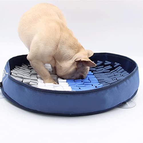 LVLUOKJ Colchoneta de adiestramiento para Perros, Cuenco a Prueba de Golondrinas para Perros y Gatos, Manta de Consumo energético para Mascotas (Color : SniffingPad+lickingPad)