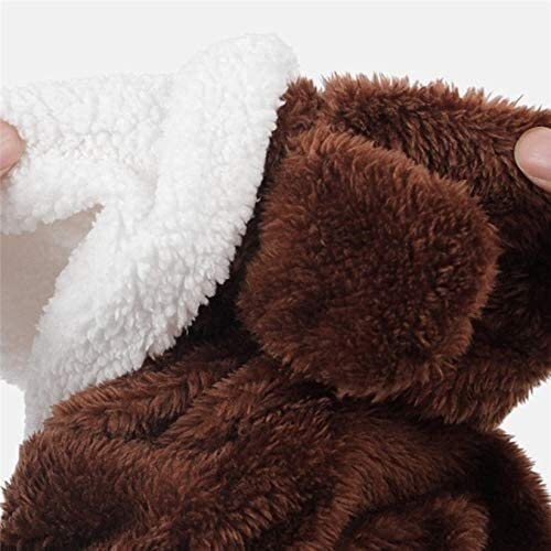 LYP Abrigo para Perros Emisión de Perro Caliente de Invierno Oso Animal Forma de Oso de Lana Ropa de Perro Mabado de Mascotas Babero Abrigo Perrito Perro □□ Disfraz (Size : S)