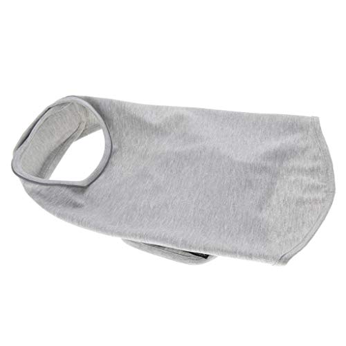 MagiDeal Chaleco de Abrigo Calmante para Perros para Entrenamiento de Visita de Veterinarios - Gris Claro L
