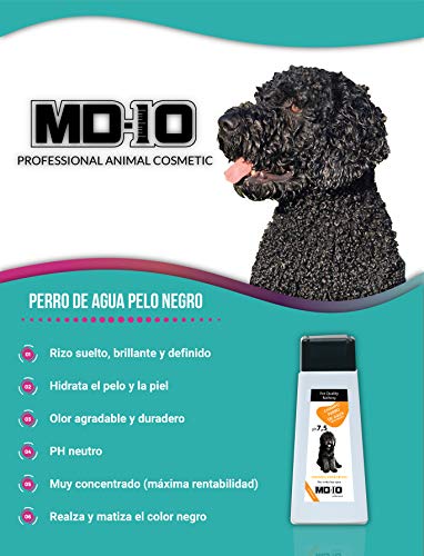 MD-10 COLLECTION Champú Perro de Aguas Pelo Negro (5 LTR)