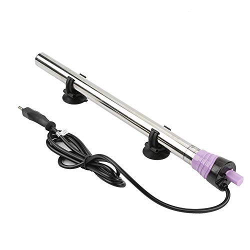 Minnya Calentador Sumergible para acuarios Calentador automático termostático eléctrico Calentador de Acero Inoxidable a Prueba de explosiones de Acero Inoxidable Bar de Agua Dulce(500W)