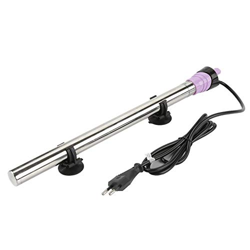Minnya Calentador Sumergible para acuarios Calentador automático termostático eléctrico Calentador de Acero Inoxidable a Prueba de explosiones de Acero Inoxidable Bar de Agua Dulce(500W)