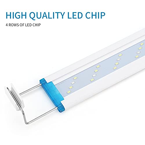 MOHAN88 LED súper Delgados iluminación de Acuario luz de Planta acuática lámpara de Clip Impermeable Extensible para pecera 90-260V